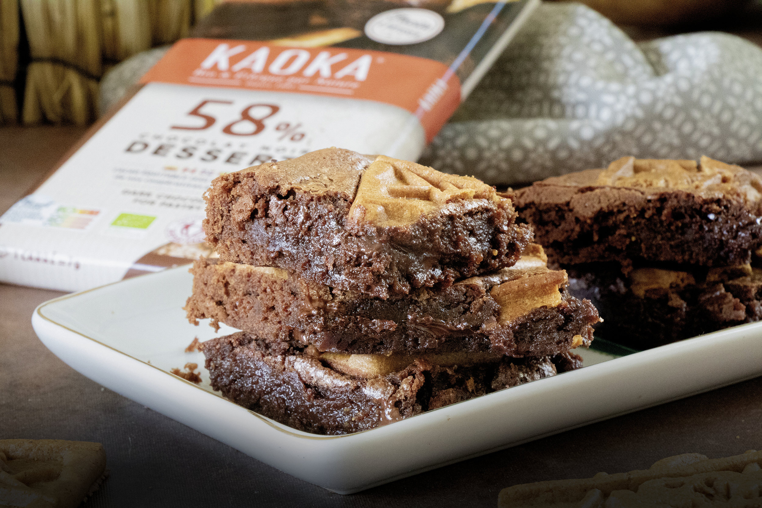 Brownies au chocolat et aux spéculoos