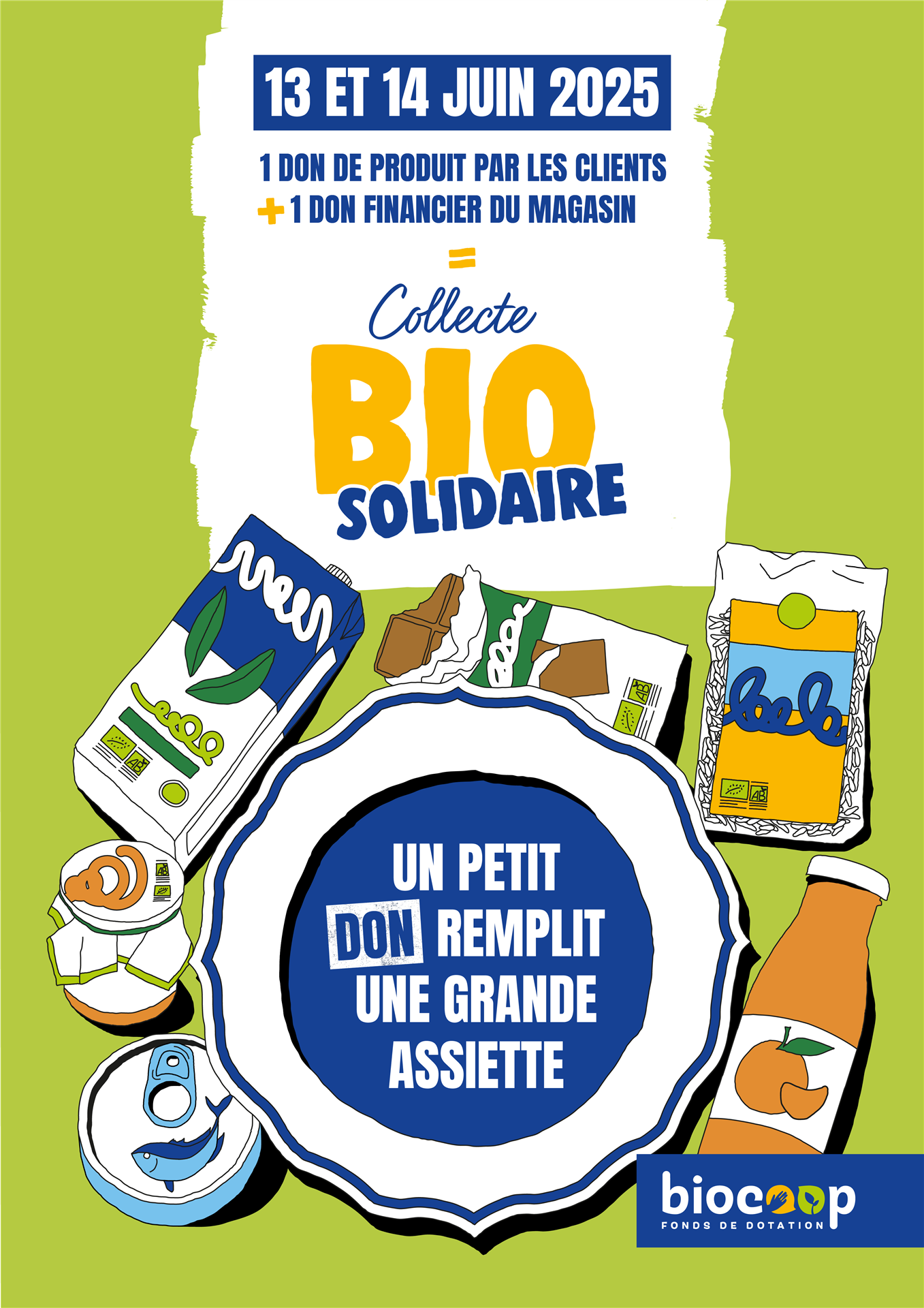 Collecte Bio Solidaire au profit de l'Esperluette