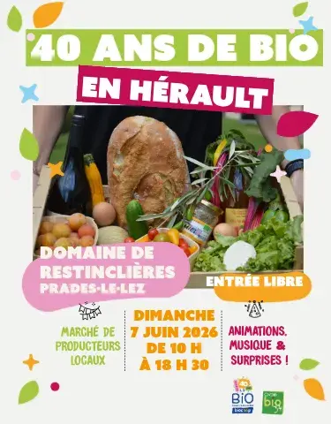 40 ans de BIO en Hérault avec les magasins Biocoop et le CIVAM BIO 34