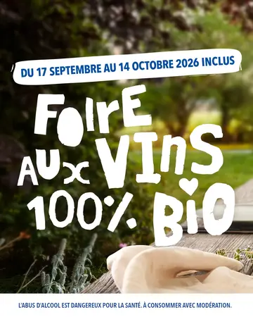 Du 17 septembre au 14 octobre, Foire aux vins bio chez Biocoop Clemenceau